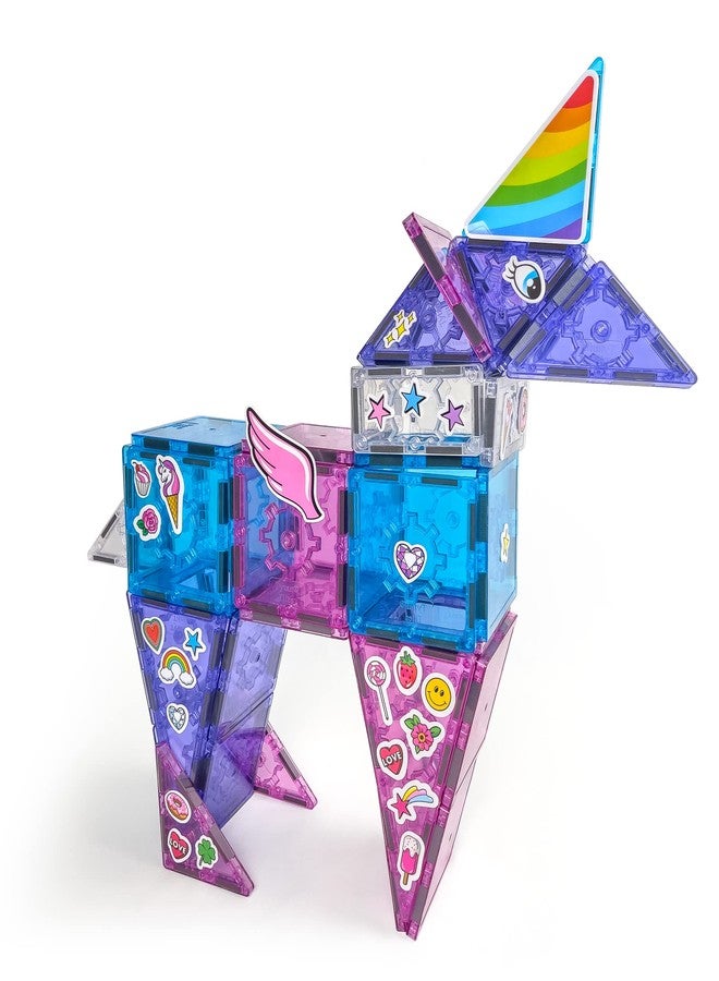Tytan Tiles Ultimate Unicorn Magnetic Tiles Building Set, Adorable Kids’ STEM Toy, Creative Play, Shape & Pattern Recognition, Fine Motor Skills, Includes Storage Bag, Ages 3 and Up - Image 2